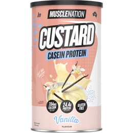 Muscle Nation Custard Casein Protein Powder Vanilla Flavour 400g – Woolworths