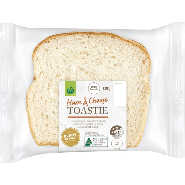 Woolworths Ham & Cheese Toastie 118g