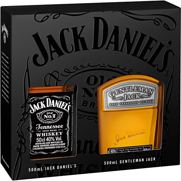 Jack Daniel's Bourbon & Gentleman Jack 500mL