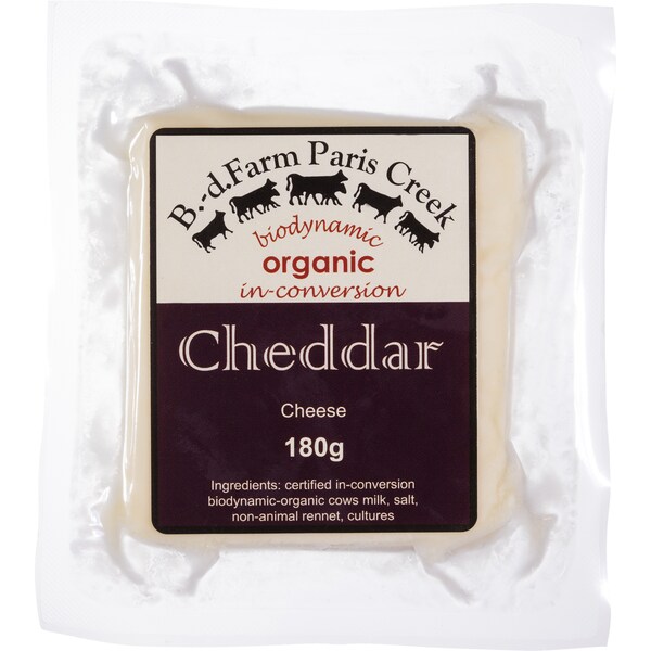 Biodynamic Organic Cheddar 180g