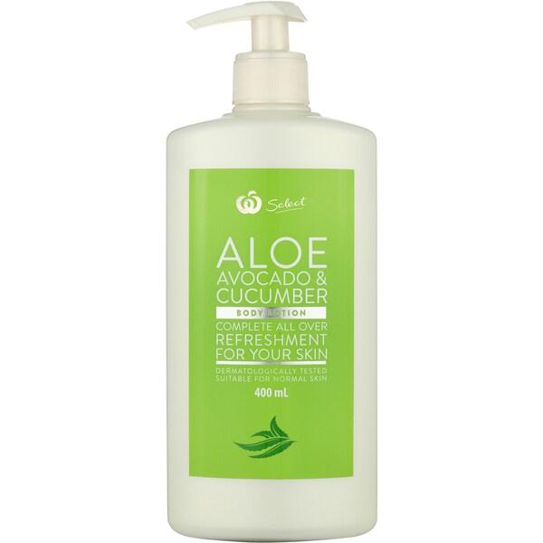 Woolworths Body Lotion Aloe Avo & Cucumber 400mL