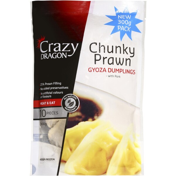 Crazy Dragon Prawns Gyoza Chunky 300g
