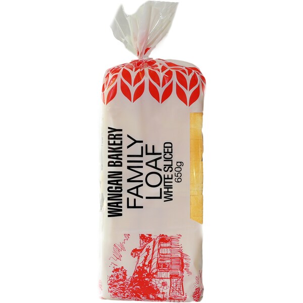 Wangan Bakery White Bread Sliced 650g