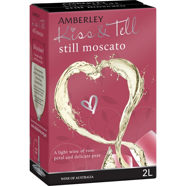 Amberley Cask Wine Kiss & Tell Still Moscato 2l
