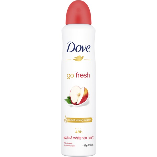 Dove Go Fresh Antiperspirant Apple & White Tea Scent 250mL