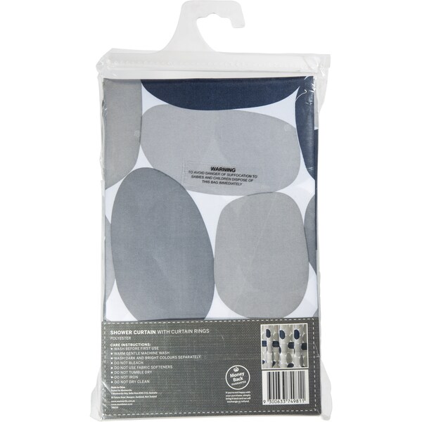 Inspire Printed Polyester Shower Curtain Each