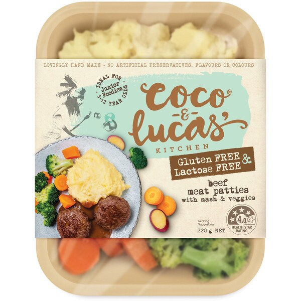 Coco & Lucas' Gluten& Lactose Free Beef 220g