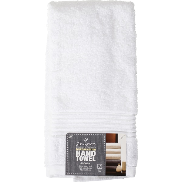 Inspire Premium Hand Towel White Each