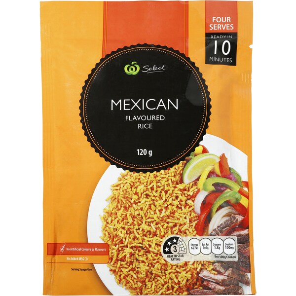 Woolworths Mexican Rice 120G