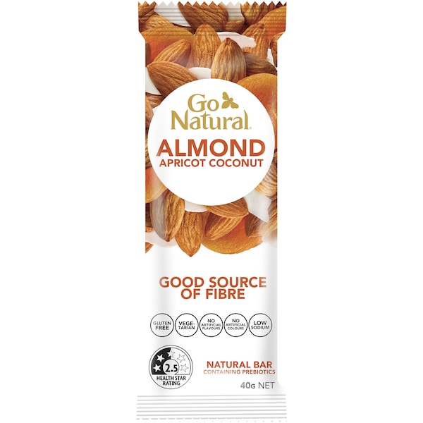 Go Natural Bar Almond & Apricot 40g
