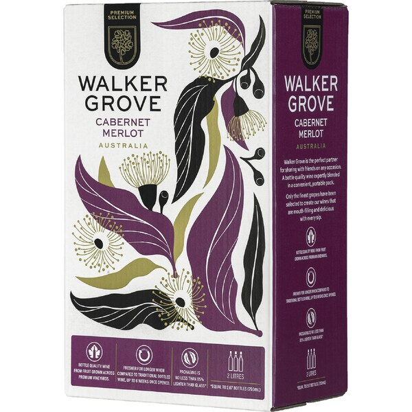 Walker Grove Cabernet Merlot Cask Wine 2L