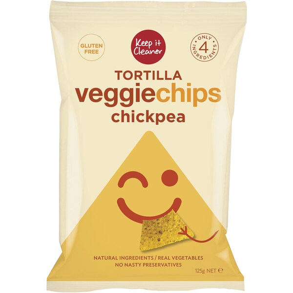 Keep It Cleaner Tortilla Veggie Chips Chickpea 125g