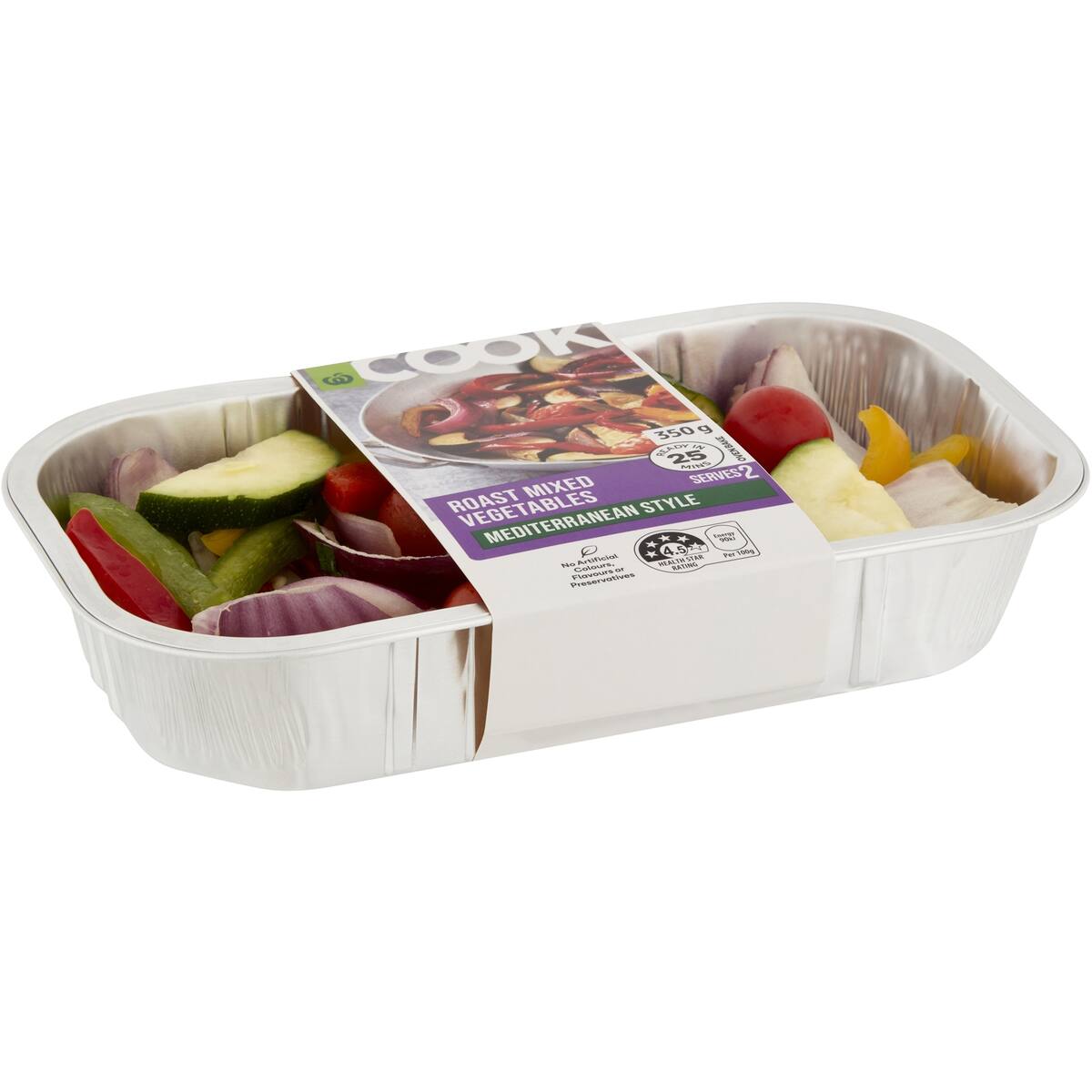 Woolworths Cook Roast Mixed Vegetables Mediterranean Style 350g bunch