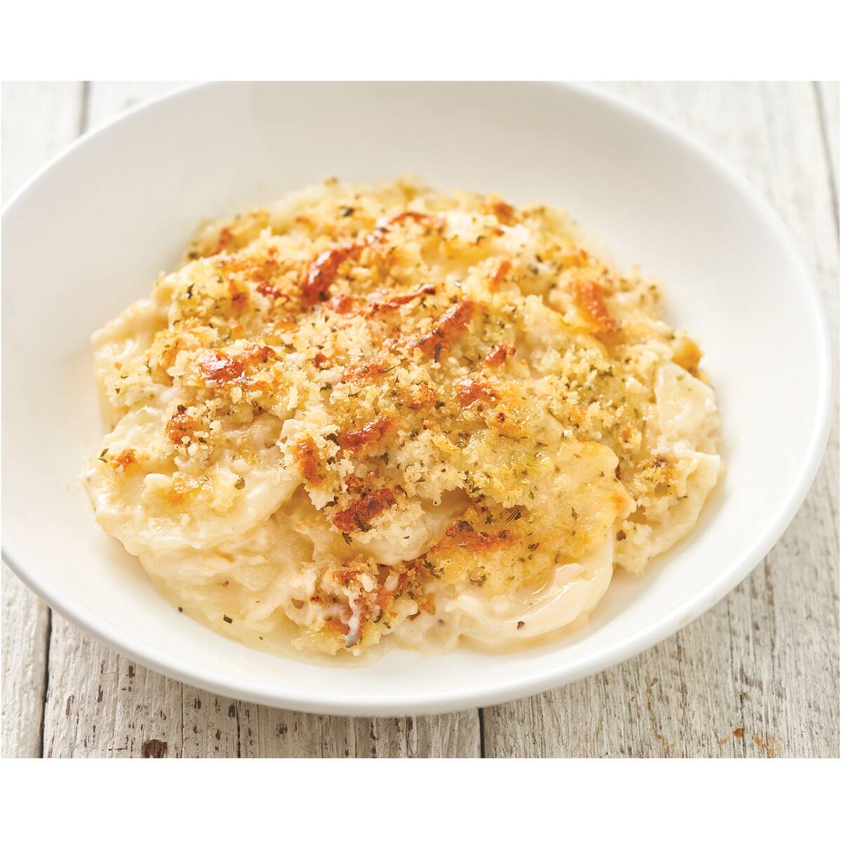 Woolworths Roasted Garlic Potato Bake 380g bunch