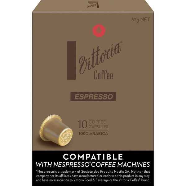 Vittoria Espresso Coffee Capsules 10 pack
