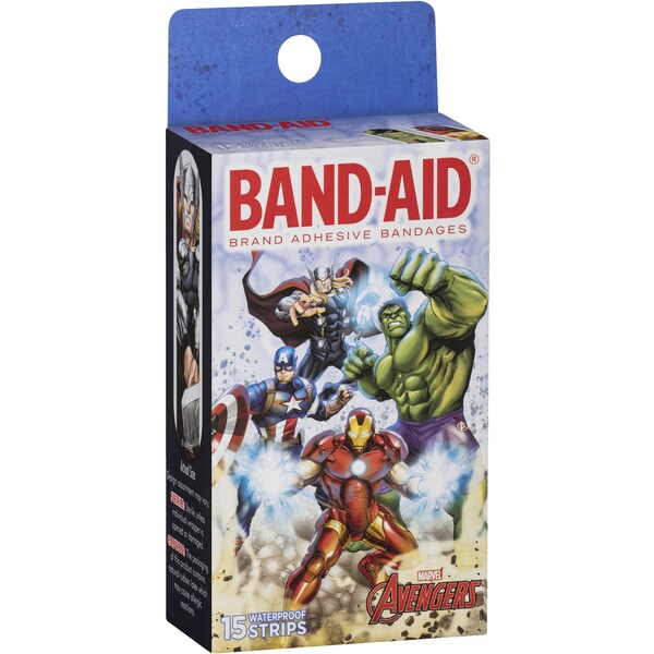 Band-Aid Avengers Waterproof Strips Jumbo 15 Pack