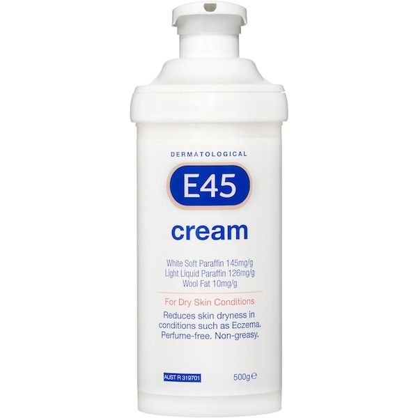 E45 Moisturising Cream Pump For Dry Skin & Eczema 500g