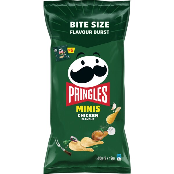 Pringles Minis Multipack Chicken Flavour Potato Chips 5 pack