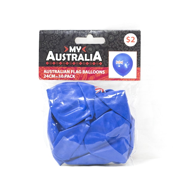 Australia Day Flag Balloons 10 Pack