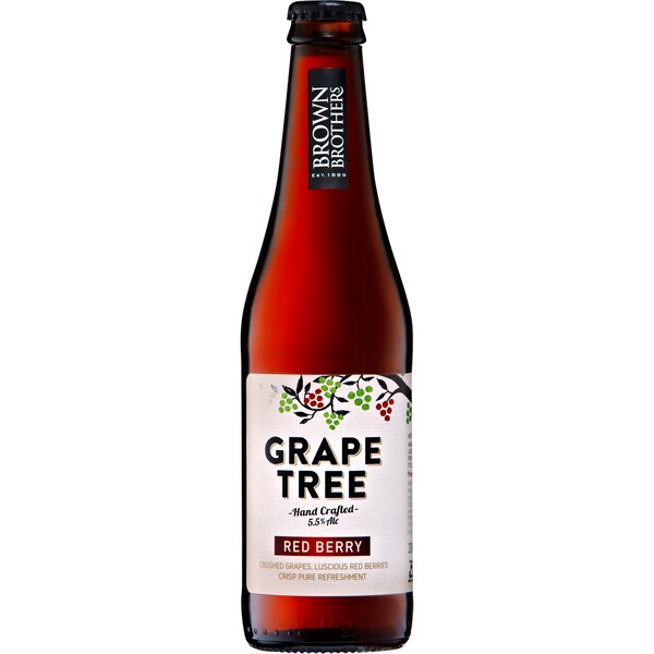 Brown Brothers Grape & Red Berry Cider Bottle 330ml Single