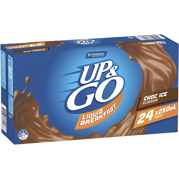 Up&Go Liquid Breakfast Choc Ice 250mL x 24 pack