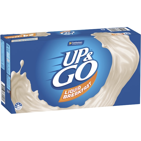 Up&Go Liquid Breakfast Vanilla Ice 250mL x 24 pack
