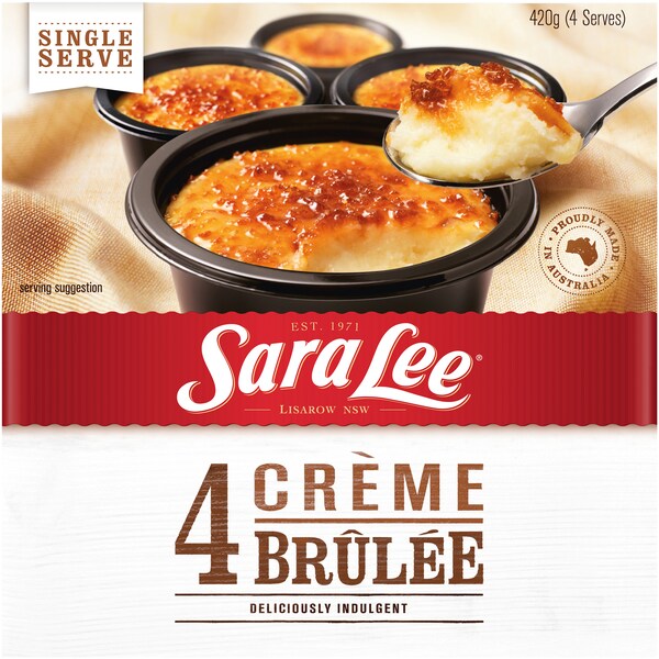 Sara Lee Desserts Creme Brulee 4pk 420g
