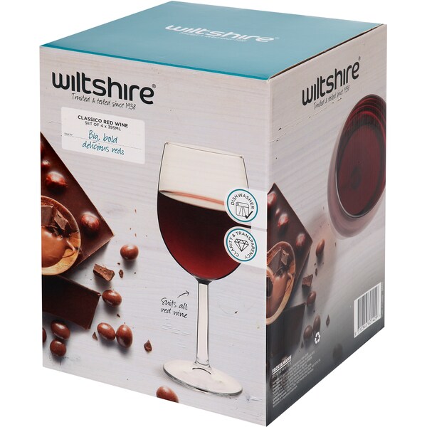 Wiltshire Red Wine Glasses 395ml 4 Pack