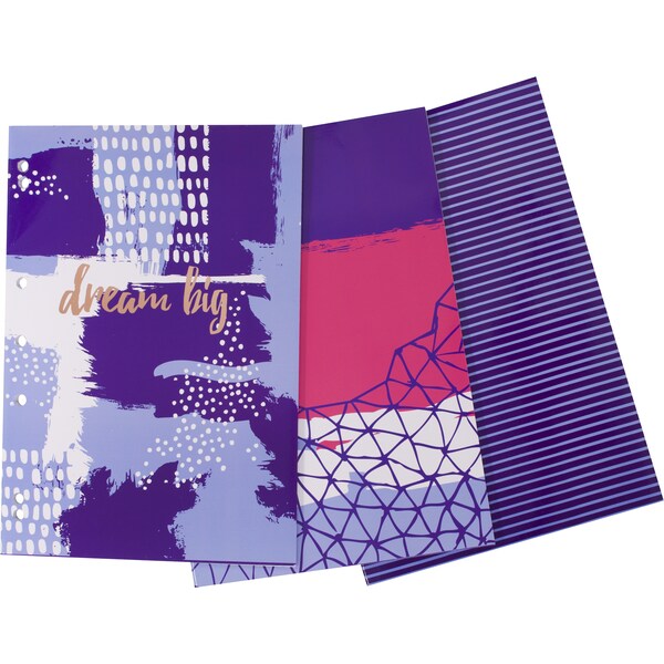 Smash A4 Binder Book 96 Pages Assorted 3 pack