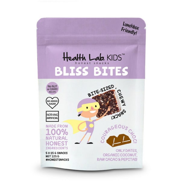 Health Lab Bliss Bites With Dates Coconut Cacao & Pepitas 125g