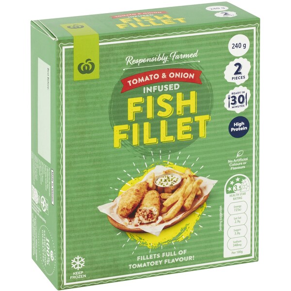 Woolworths Fish Parcel Tomato & Onion 2 pack