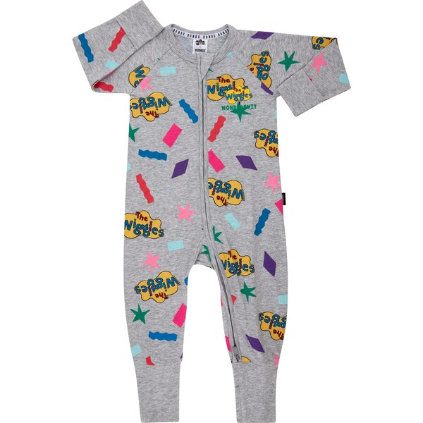 Bonds Zippy Wondersuit Wiggles Grey Size 2 each