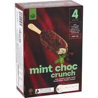 Woolworths Mint Choc Crunch Ice Cream
