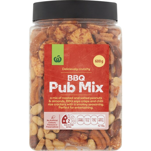 Woolworths Bbq Pub Mix 600g