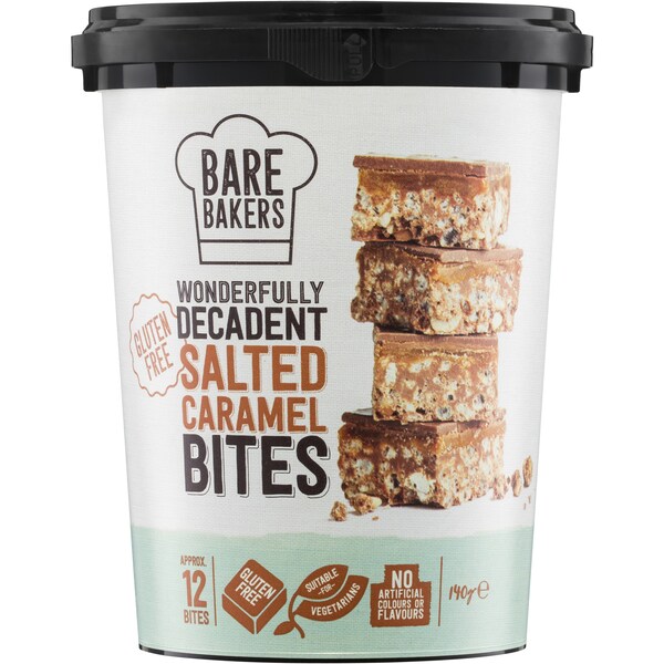 Bare Bakers Salted Caramel Bites 140g