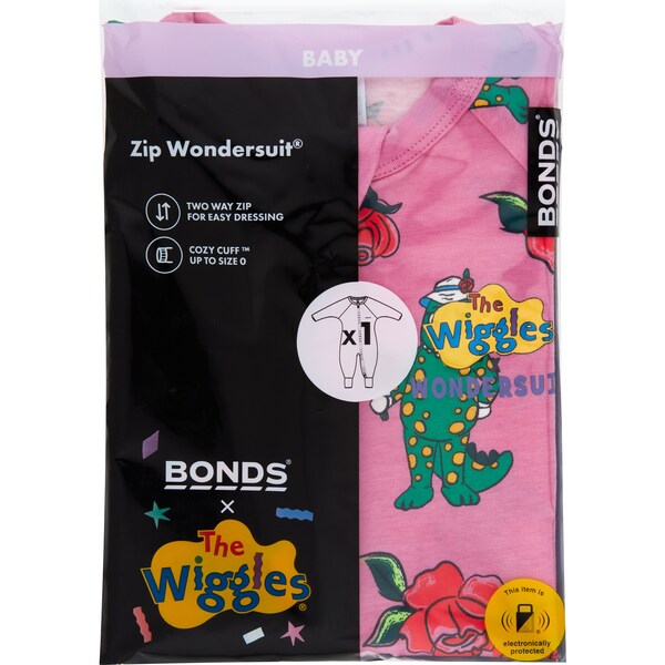 Bonds Zippy Wondersuit Wiggles Dorothy Size 3 each