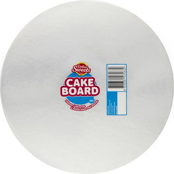Dollar Sweets 10 Inch Round Cake Board 2 pack