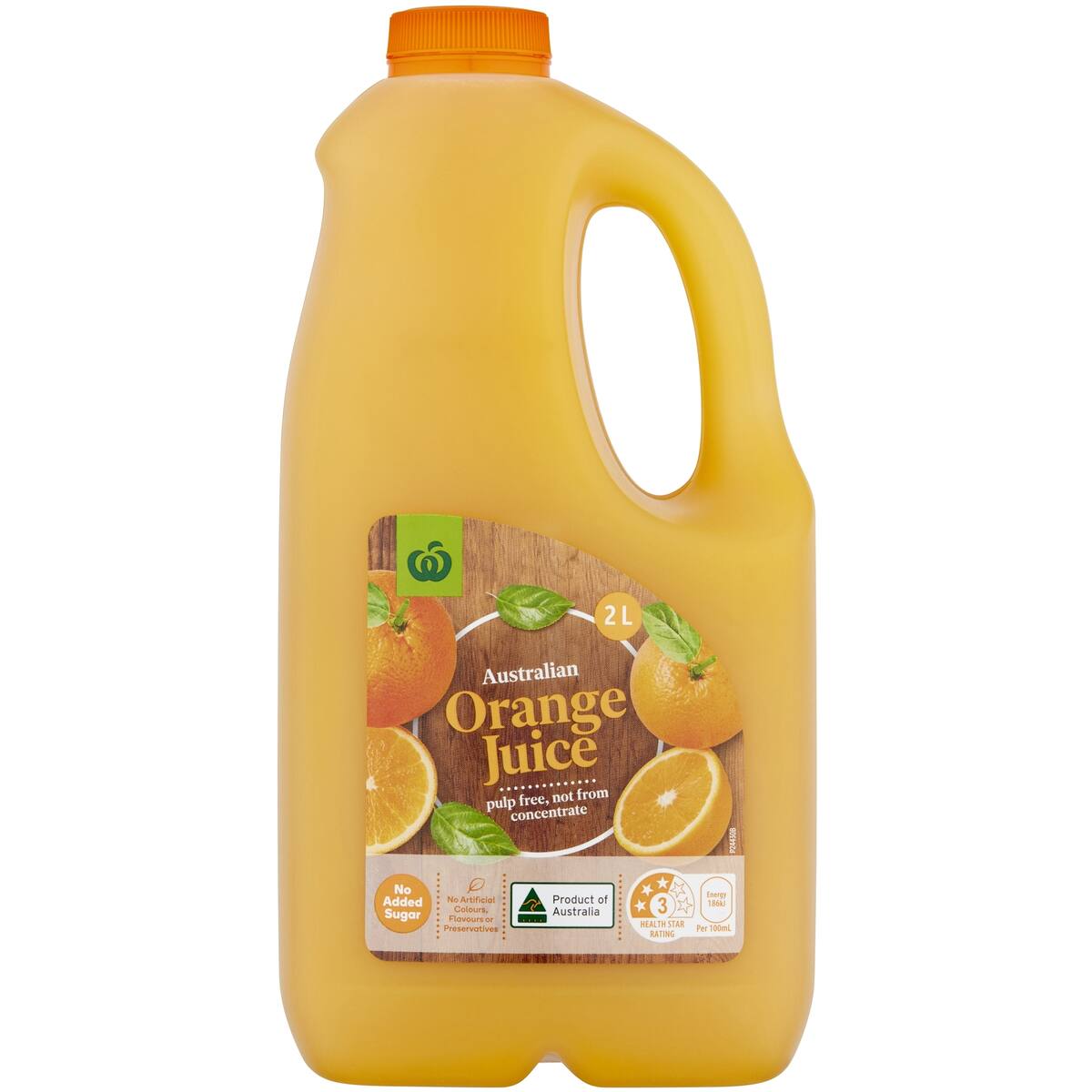 Woolworths Orange Juice Pulp Free 2l bunch