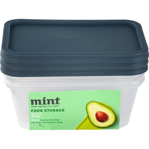 Mint Storage MINT Food Storage Containers 300mL 3 pack | bunch