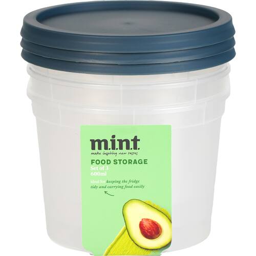 MINT Food Storage Containers 600mL 3 pack | bunch