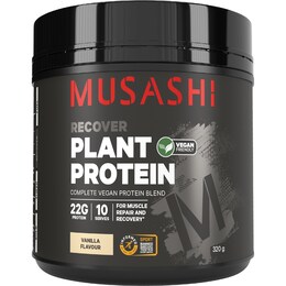 Musashi Plant Protein Vanilla 320g – Woolworths