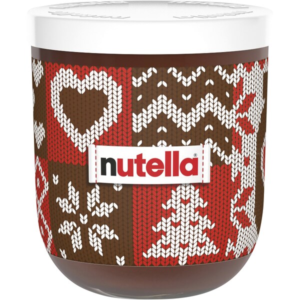 Nutella Hazelnut Chocolate Spread Christmas Glass Jar 200g