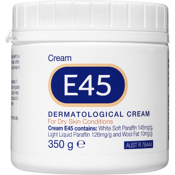E45 Moisturising Cream For Dry Skin And Eczema 350g