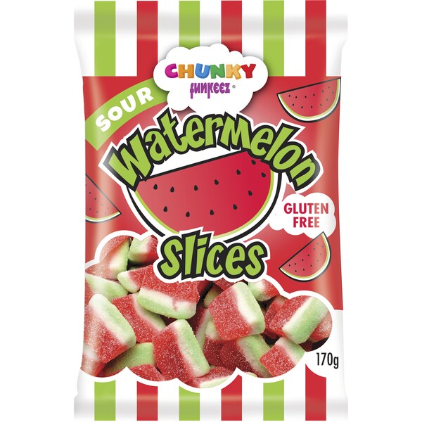 Chunky Funkeez Sour Watermelon Slices 170g