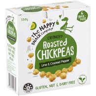 The Happy Snack Company Roasted Chickpeas Lime & Cracked Pepper