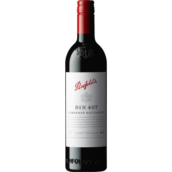 Penfolds Bin 407 Cabernet Sauvignon 2016 750mL
