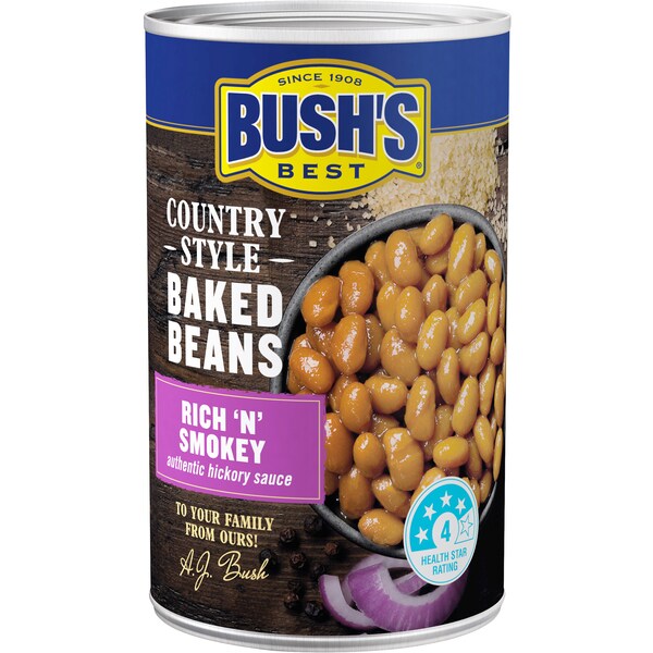 Bush's Best Baked Beans Rich N Smokey 454g