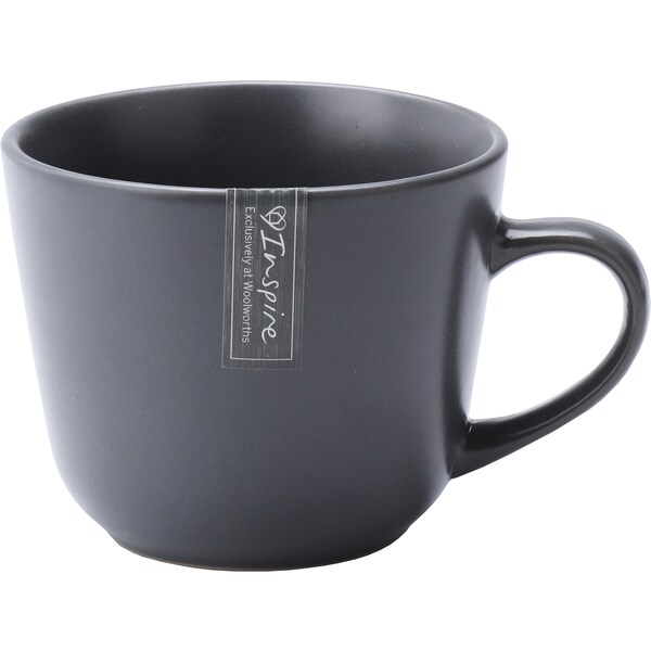 Inspire Stoneware Mug Charcoal Each