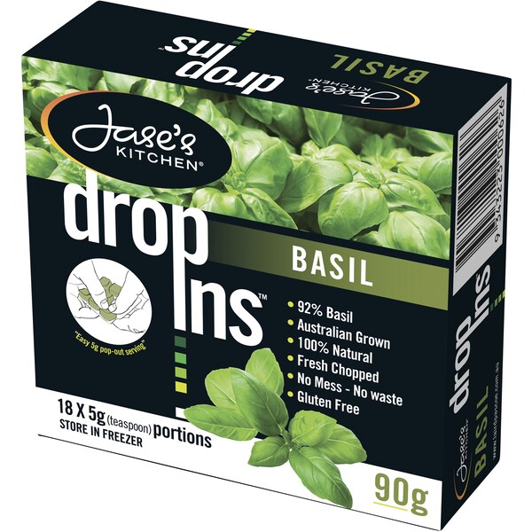 Jase's Kitchen Drop Ins Basil 90g