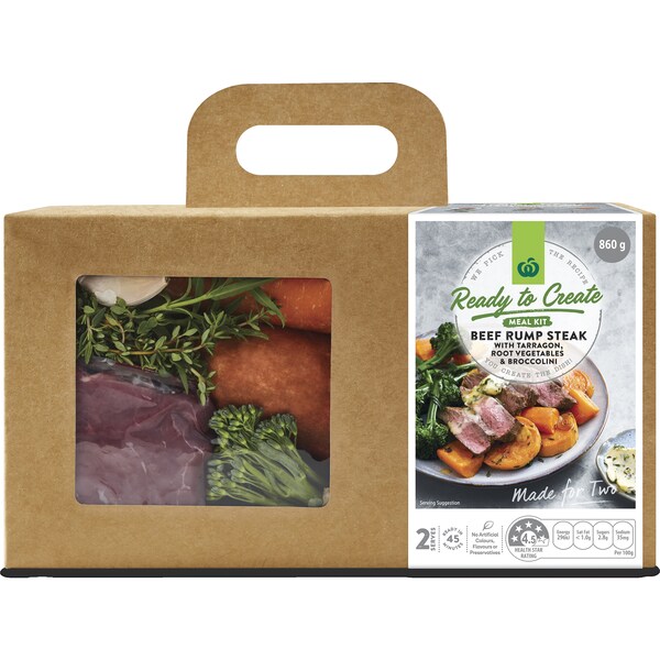 Rump Steak W T/Root Veg And Broccolini